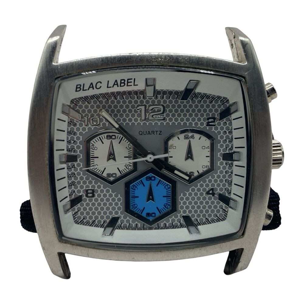 Blac Label 1968 Large Men’s Quartz Chronograph Watch Needs Battery
